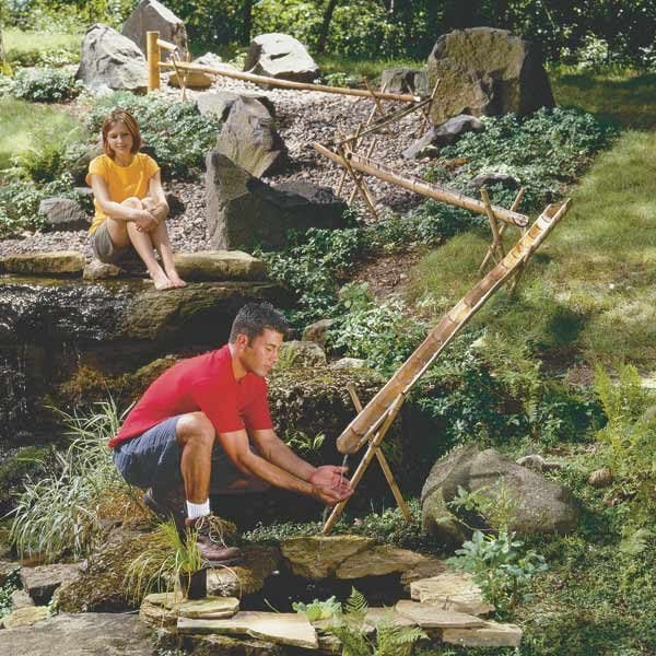How to Build a Bamboo Water Feature | The Family Handyman