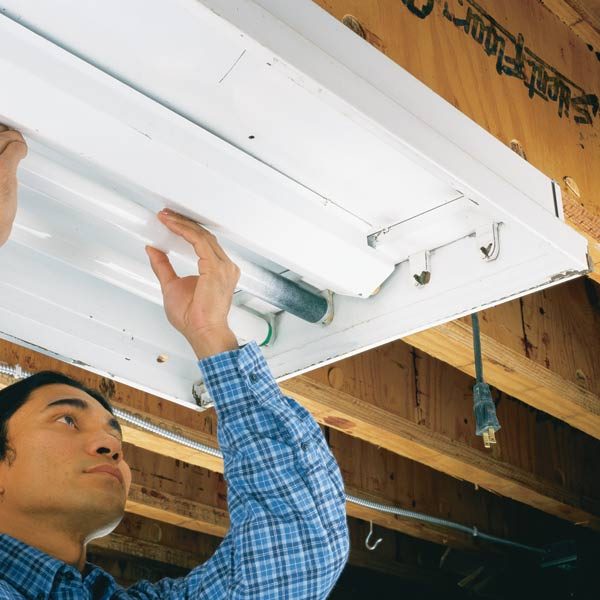 How to Replace a Fluorescent Light Bulb: The Family Handyman