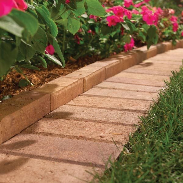 Edging Flower Beds with Pavers