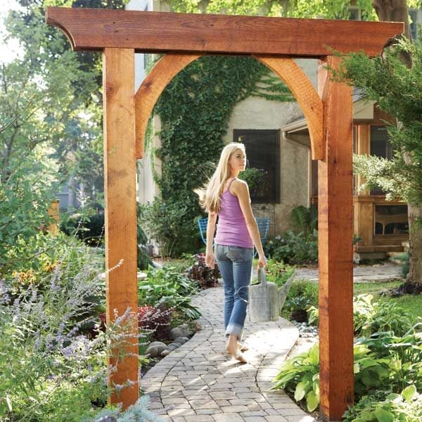  frame a walkway in a hedge, or make it part of a trellis or pergola