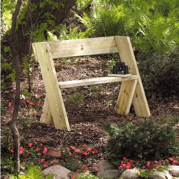Simple Wooden Garden Benches