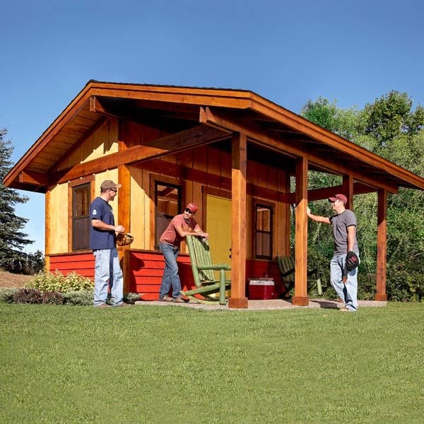 Build a Shed Plan with a Front Porch