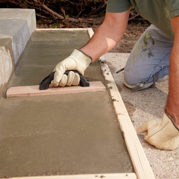 Repair or Replace - Pouring Concrete Steps | The Family Handyman