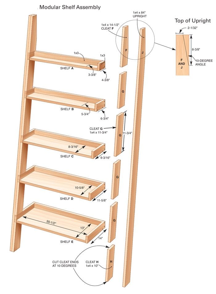 Wooden Bookshelf Ladder Plans Plans PDF Download Free build a tv stand 
