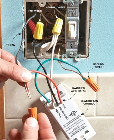 HOW TO WIRE A BATHROOM FAN AND HEAT LAMP | EHOW.COM