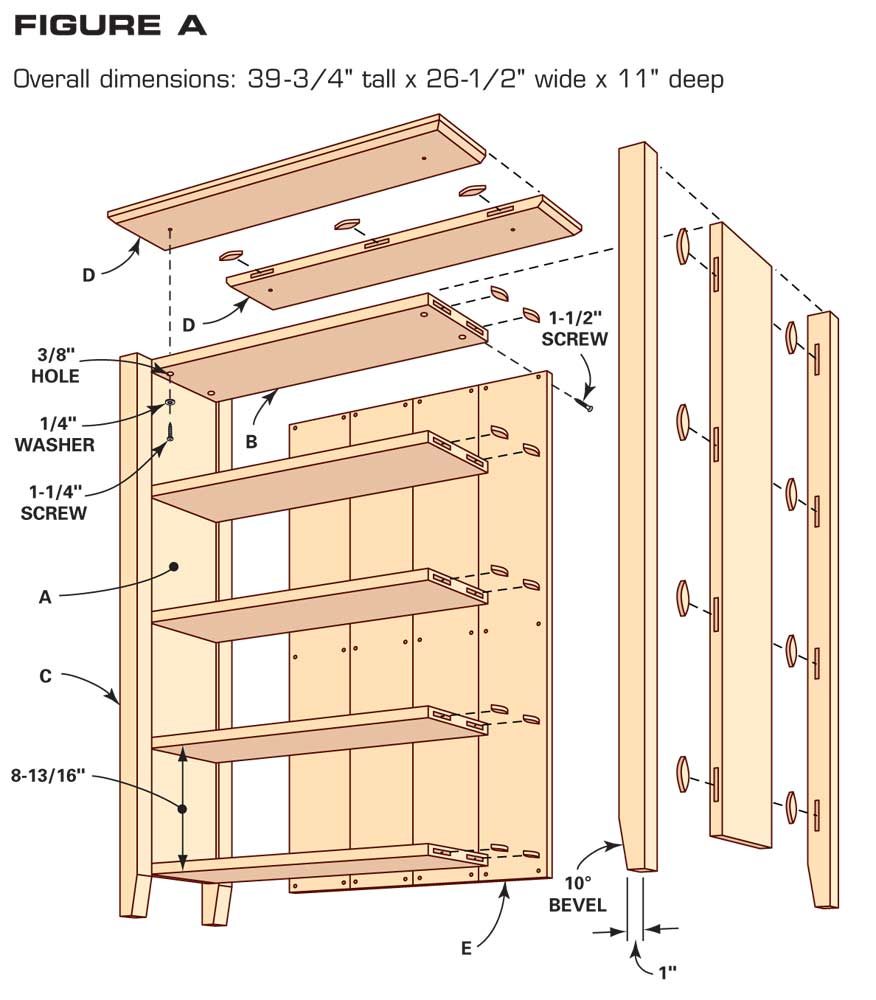 Simple Bookcase Plans Free