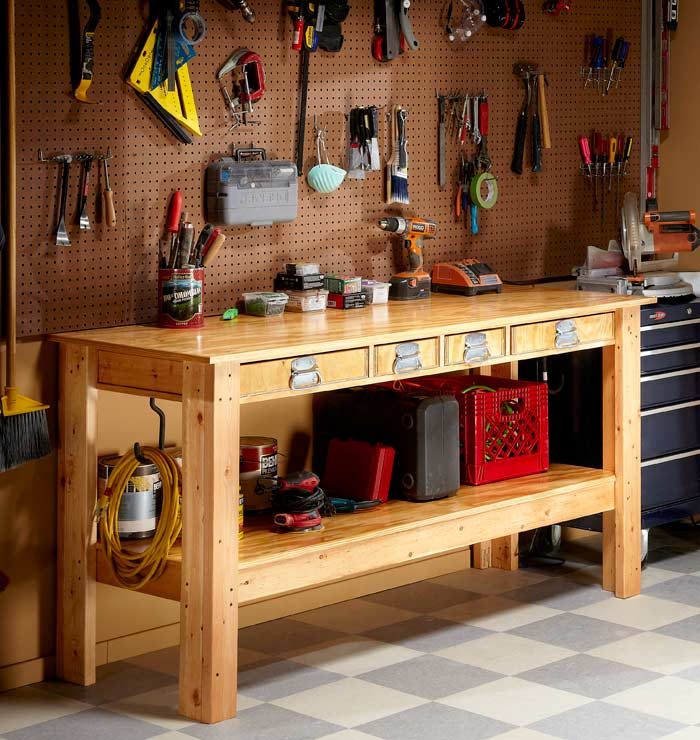 Handyman Workbench Plans for Garage