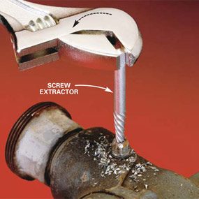 Remover um prendedor de rosca com um parafuso extractor