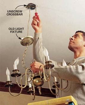 Installing a light fixture yourself