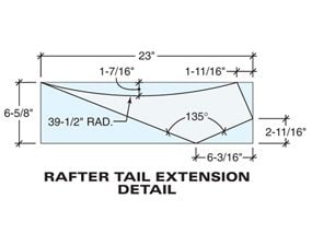 Rafter tail extension detail