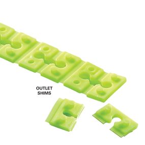 Outlet shims