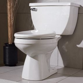 A pressure-assist toilet