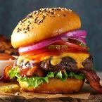 Barbecued Burgers Photo