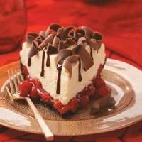 White Chocolate Mousse Cherry Pie Photo