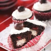 Cherry Chocolate Coconut Cupcakes Photo