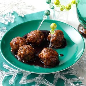 Pomegranate-Glazed Turkey Meatballs Recipe
