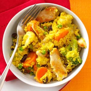 Chicken & Vegetable Curry Couscous Recipe