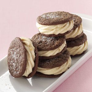 Chocolate Peanut Butter Sandwich Cookies Recipe