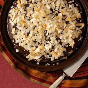 Dark Chocolate Coconut Pie