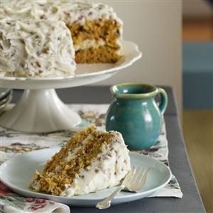Carrot Cake with Pecan Frosting