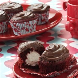 Surprise Red Cupcakes Recipe