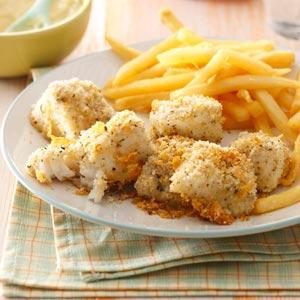 Oven-Fried Fish Nuggets