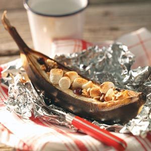 Hot Quick Banana Boats for Two