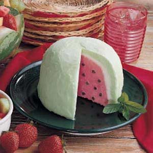 Watermelon Bombe Dessert Recipe | Taste of Home