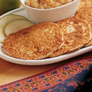 Image of Applesauce Oatmeal Pancakes Recipe, Taste of Home