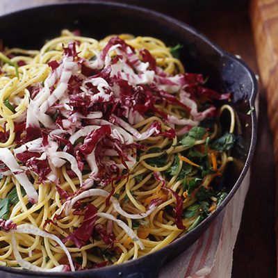 Recipes Rachel  on Of Citrus Spaghetti With Shredded Radicchio From Rachael Ray Magazine