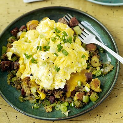 Image of Farmer's Muffin Stuffin' Hash And Eggs, Rachael Ray Magazine