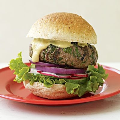 Image of Audacious, Herbaceous Beef Burgers, Rachael Ray Magazine