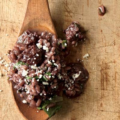 Image of Drunken Risotto With Sausage And Spinach, Rachael Ray Magazine