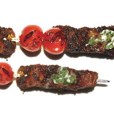 Image of Dry-Rubbed Flank Steak With Basil Butter, Rachael Ray Magazine