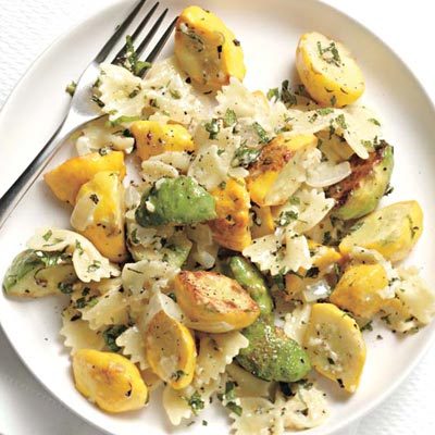 Image of Pasta With Minted Pattypan Squash, Rachael Ray Magazine