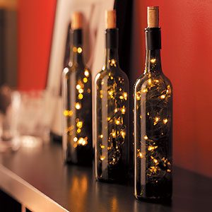 Craft Ideas Empty Wine Bottles on Wine Bottle Lights Recycle Empty Wine Bottles Into These Chic