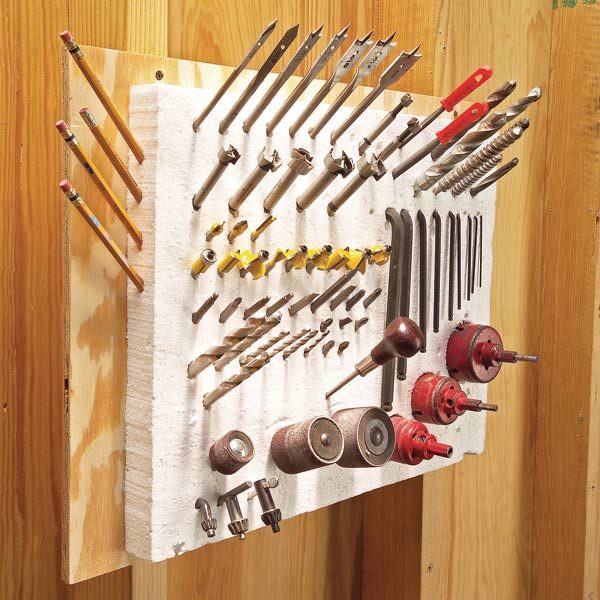 Clever Tool Storage: Drill Bits and Other Pointy Tools 