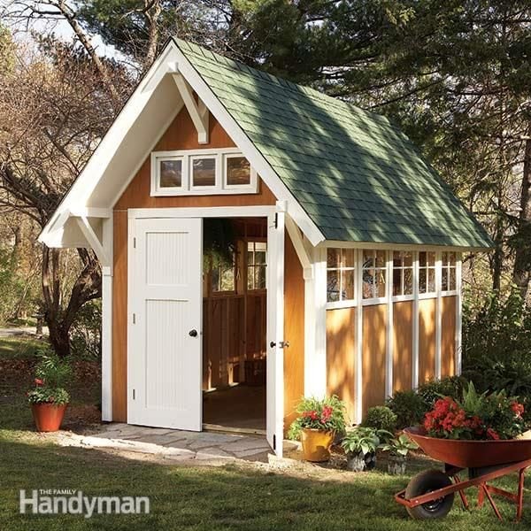  shed plans storage shed plans the family handyman shed in the july