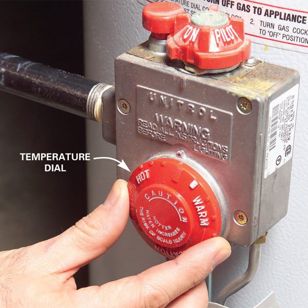 how to increase temperature on gas water heater