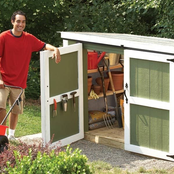 Assemble this easy-to-build storage locker for your outdoor tools. It ...