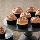 Chocolate Frosted Peanut Butter Cupcakes