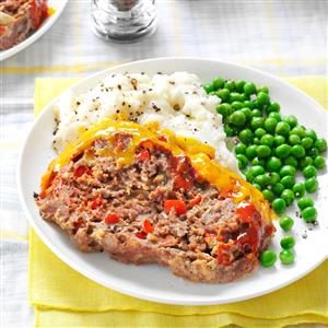 Cheddar-Topped Barbecue Meat Loaf