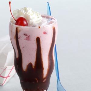 Chocolate Covered Strawberry Milkshake by Taste of Home