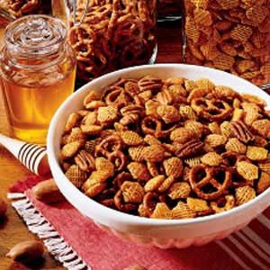 Honey-Glazed Crispy Snack Mix Recipe